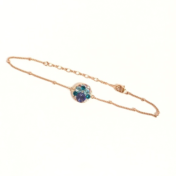 Rose + Luxe Jewelry - Rose gold sapphire gemstone bracelet NWT